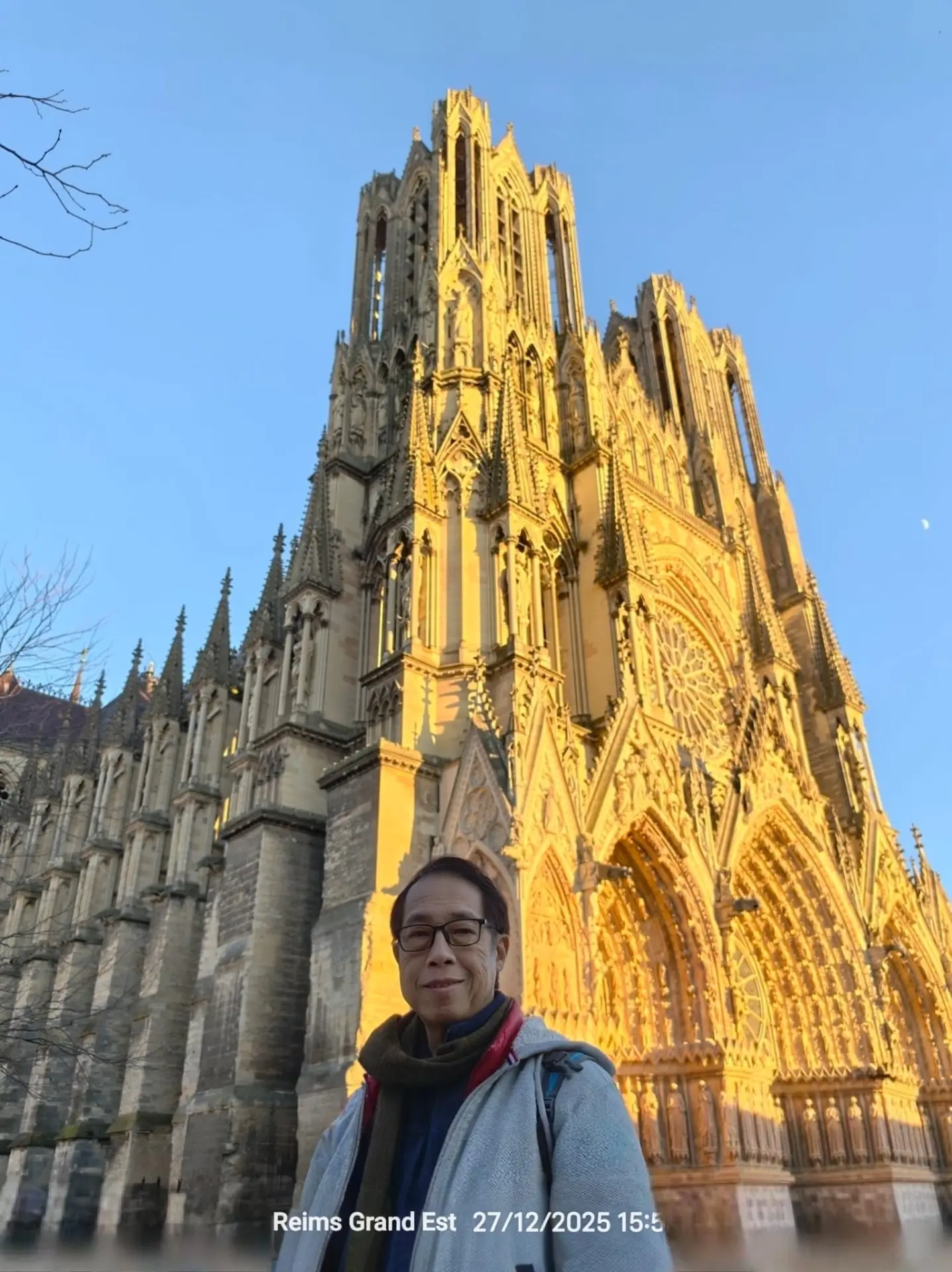 蘭斯大教堂 (Cathédrale Notre-Dame de Reims)，曾有25位法國君主在此加冕，包括1775年的路易十六，法國大革命後下台，成為舊制度王權落幕的最後國君。(圖：陳鳳翔)