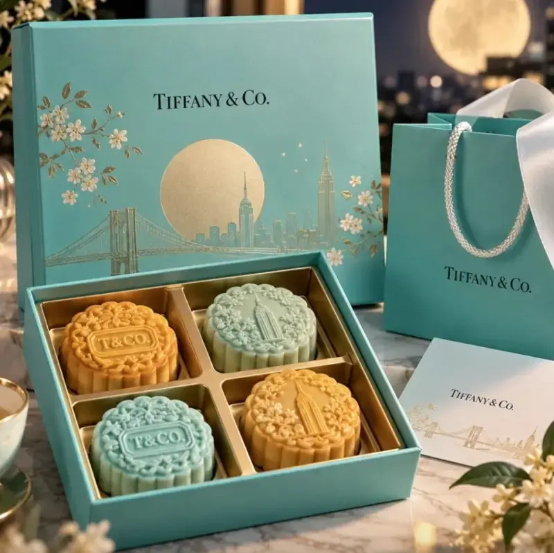 Tiffany & Co.成都專櫃爆發服務爭議，高消費顧客中秋月餅遭寄錯，僅獲20元桃酥補償，還遭遇騷擾致歉、個資外洩問題，事件發酵後引發萬人聲援維權與抵制，輿論兩極分化。（來源：網絡）