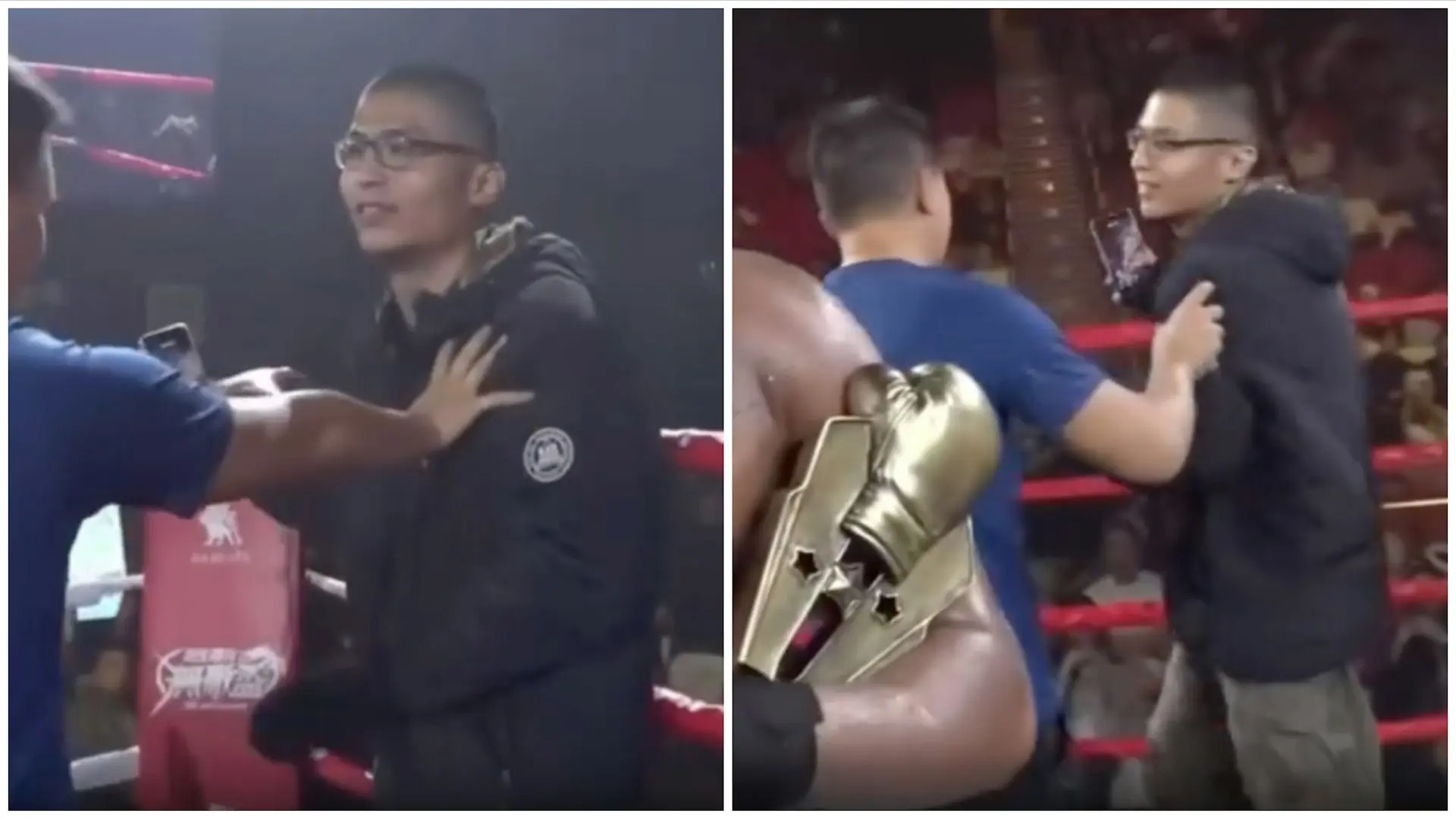 賽事期間還出現驚險插曲。當Black Joe接受訪問談取勝感受時，剛刑滿出獄的劉馬車突然闖上擂台大聲叫囂，直言要挑戰Black Joe。拳證Ming Sir立即上前將其拉開並逼至繩角，隨後工作人員趕到將其帶離擂台。(圖：截圖threads)