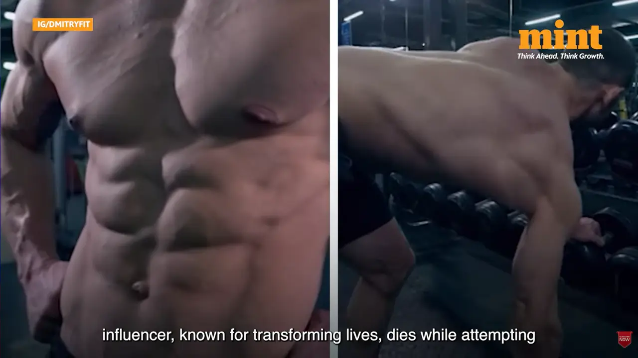 來自俄羅斯奧倫堡（Orenburg）的德米特里（Dmitry Nuyanzin），憑藉專業的健身背景積累了眾多粉絲。（視頻截圖來源： Mint@YouTube）