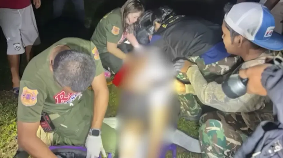 泰國那空那育府87歲老翁亨薩魯（Heng Sae-Roo）半夜後院如廁，遭考艾國家公園走失野象踩踏，因肺部撕裂、脾臟破裂不治身亡，人象衝突隱患凸顯。（來源：第八頻道）