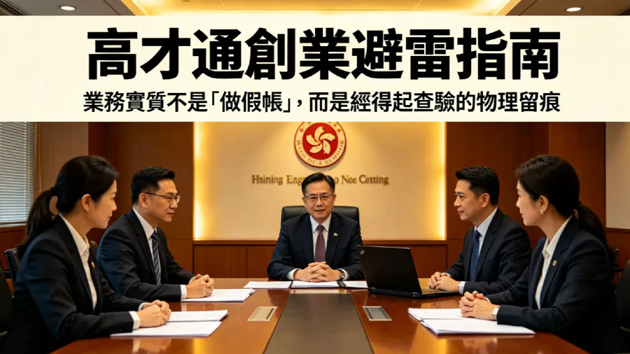 高才通創業避雷指南：業務實質不是「做假帳」，而是經得起查驗的物理留痕的封面圖片