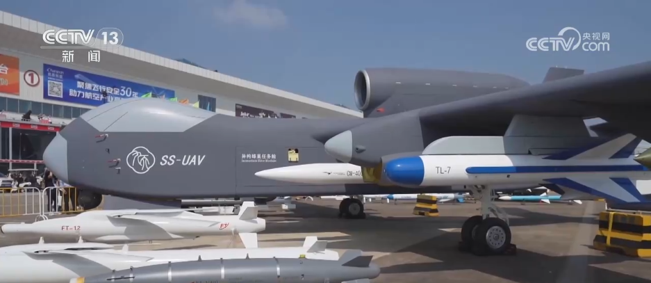 我國自主研發的「九天」無人機。(央視網)