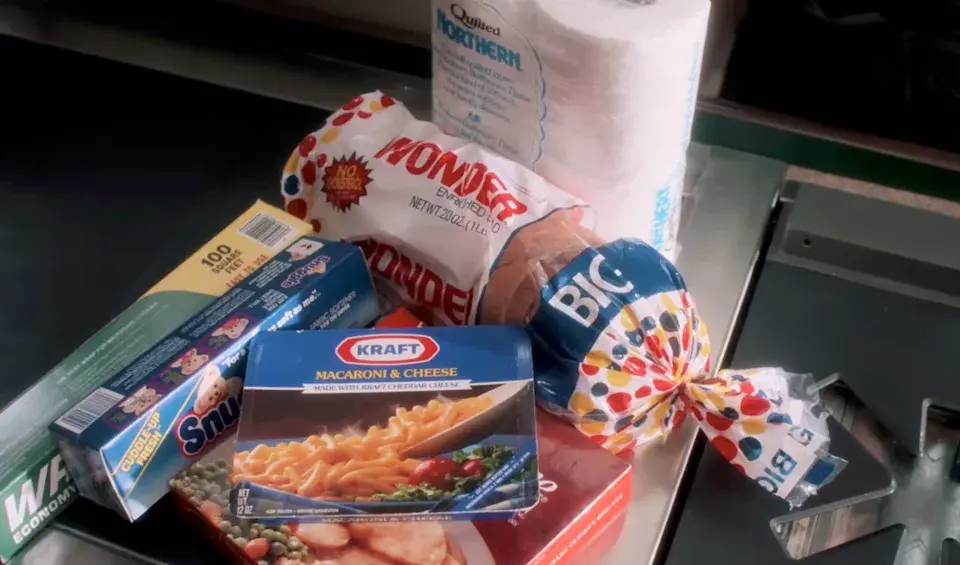 從單品價格來看，食品類漲幅顯著，半加侖全脂牛奶由 1.29 美元升至 2.99 美元，Tropicana 純橙汁從 1.99 美元漲至 4.99 美元，大包裝麵包亦從約 1.99 美元升至 3.29 美元，冷凍火雞餐、即食芝士通粉等價格也普遍達 3 至 4 美元水平。(圖：電影《寶貝智多星》劇照)