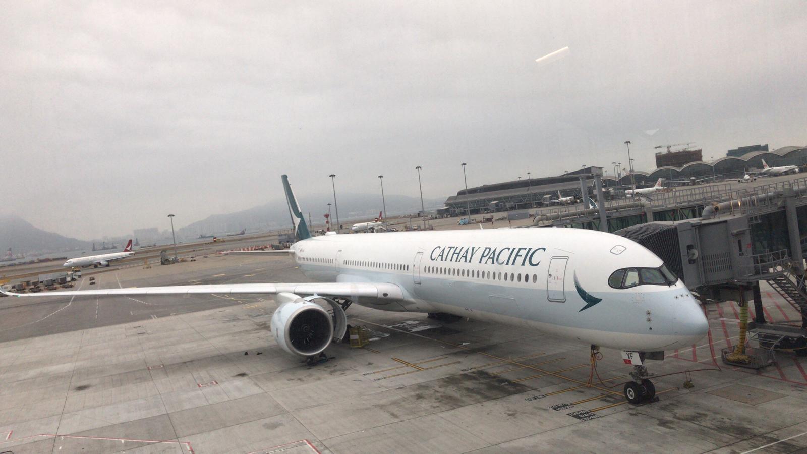 國泰航空客機(藍莓日報)