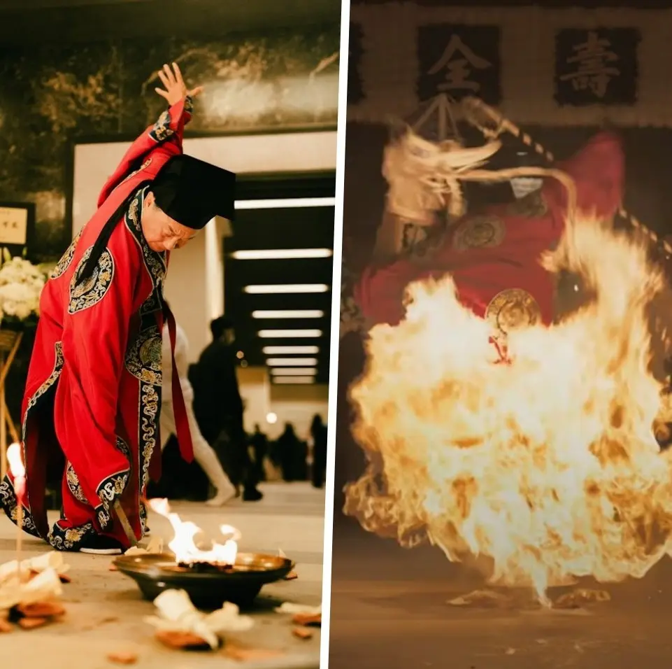 電影以香港獨特的道教超度法事「破地獄」儀式為核心，講述了一段連接傳統與現代的溫暖故事。(圖： 電影劇照)