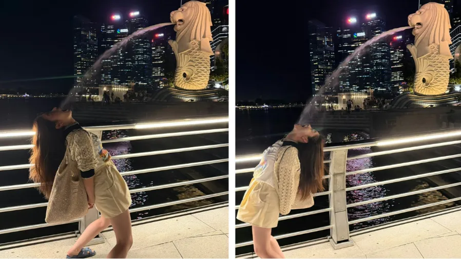 誰說女神有偶像包袱？橋本環奈新加坡搞怪接水太反差的封面圖片