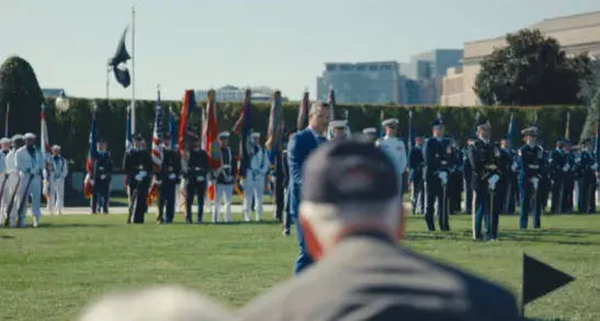 9月19日，赫格塞思和美軍代表出席美國戰俘紀念儀式 視頻截圖