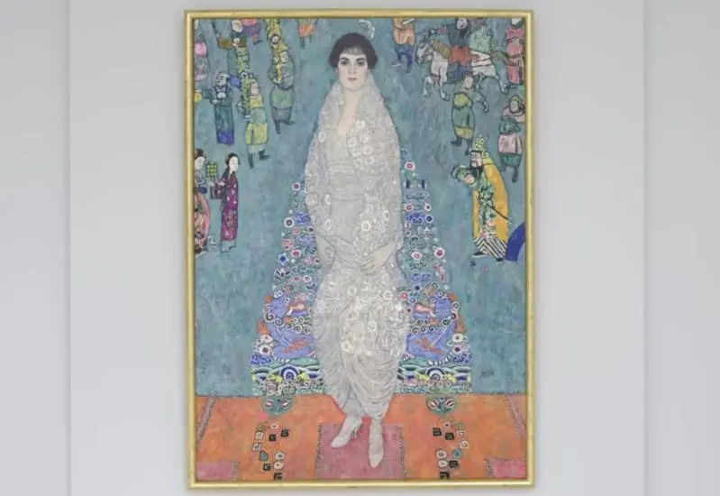 奧地利畫家克林姆（Gustav Klimt）的《伊莉莎白．萊德勒肖像》（Portrait of Elisabeth Lederer），在蘇富比以2.364億美元落槌，刷新現代藝術拍賣紀錄，匿名買家電話競標勝出，畫作出自雷納德遺產。（來源：Sotheby's@YouTube）
