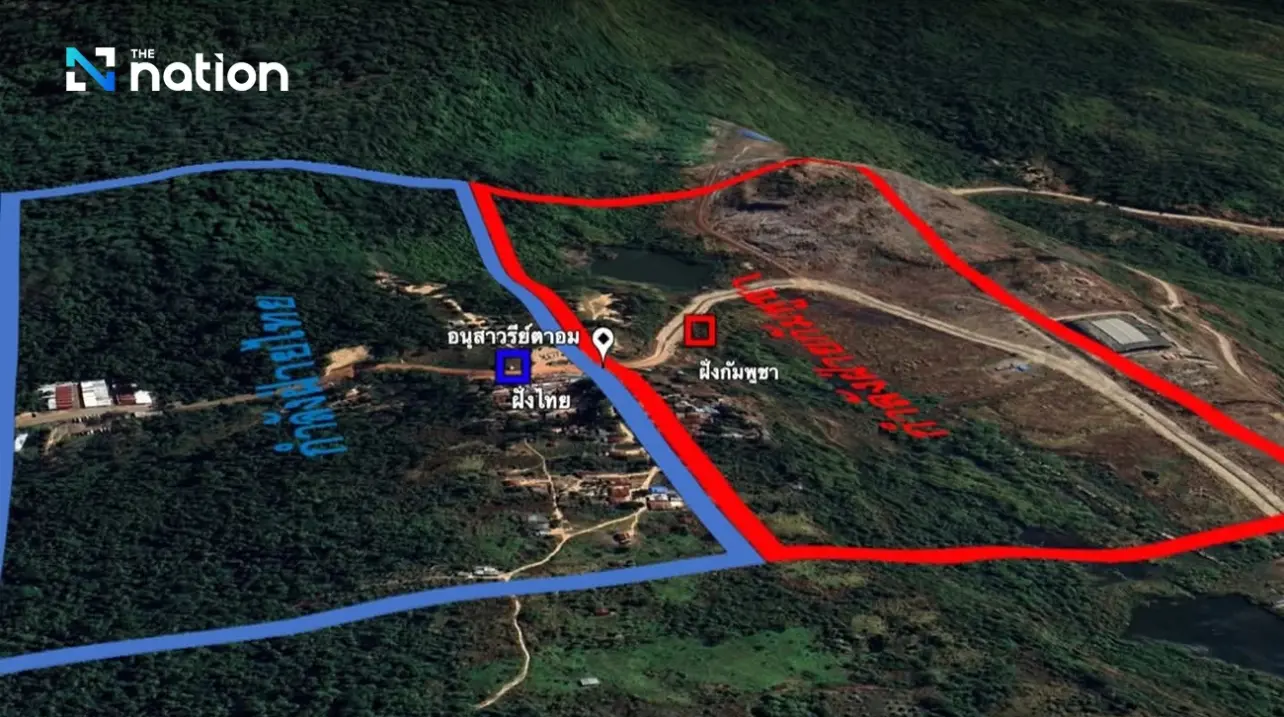 雙方對峙態勢示意圖泰國《民族報》