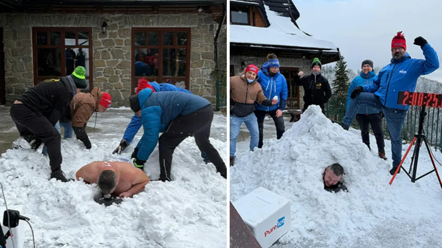 超恐怖耐寒能力！波蘭男全身埋雪逾兩小時，創世界新紀錄的封面圖片