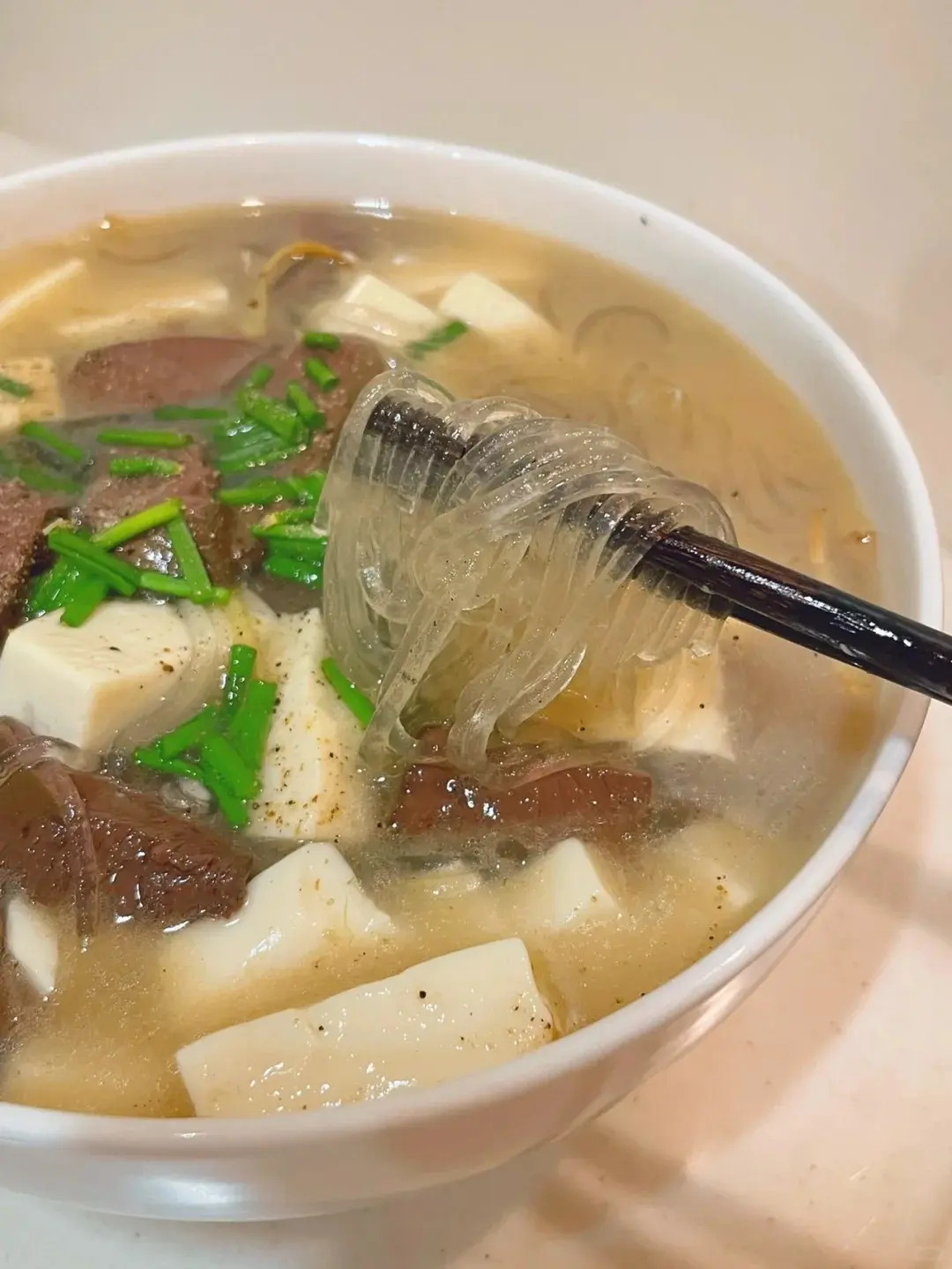 鴨血補鐵湯（示意圖來源：小紅書網友）