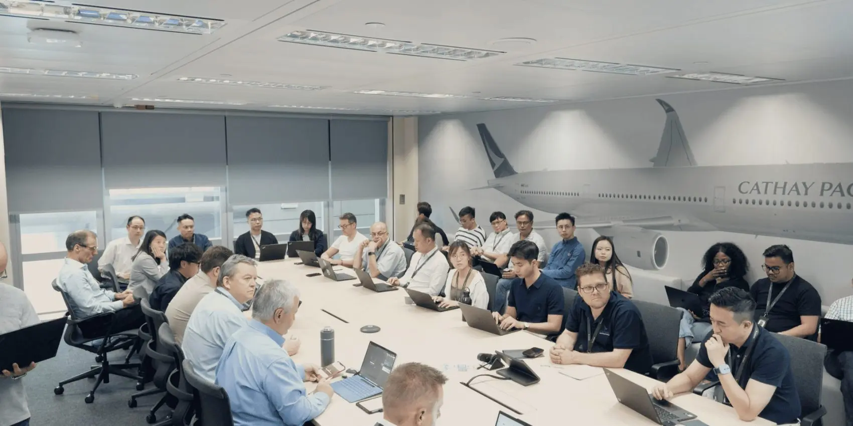 航班調整計劃並非倉促出爐，而是經過多輪沙盤推演，制定了詳盡的航班取消、合併及恢復方案。(圖：國泰航空)