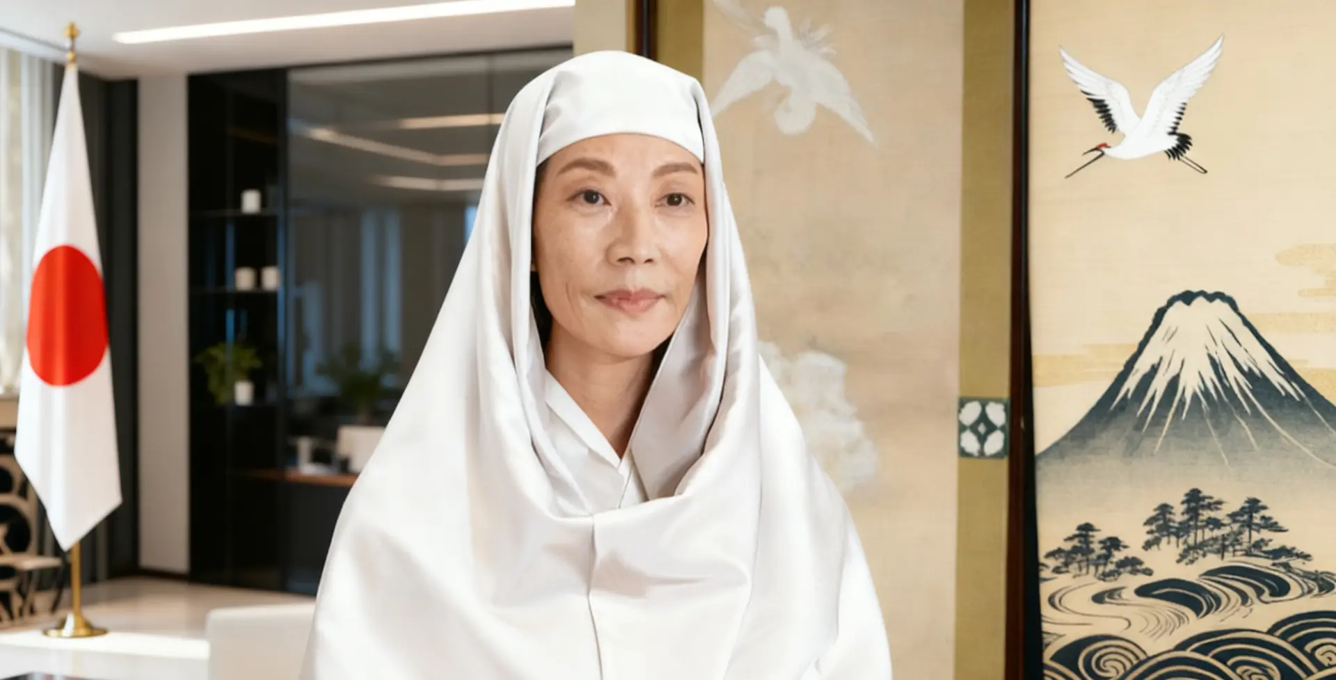 日本右翼為何要將高市早苗打造成「北條政子」？（AI生成圖）