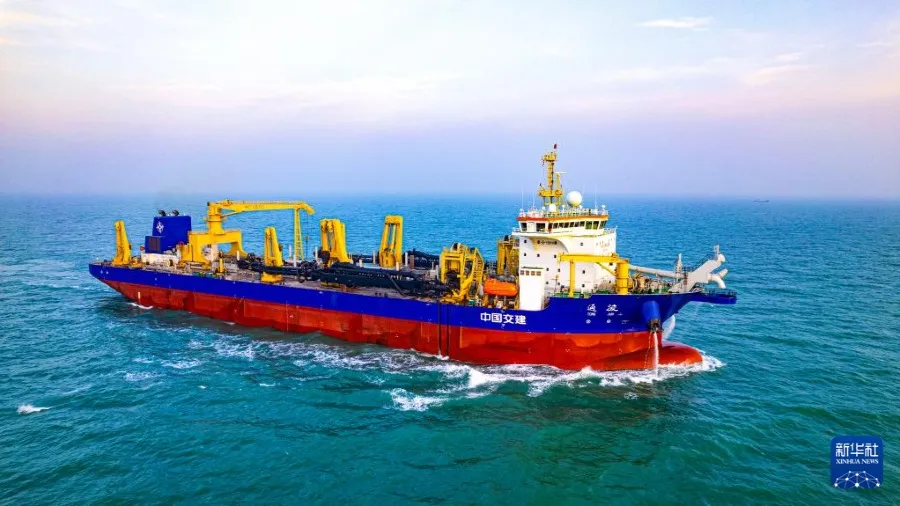 我國自主研製「通浚」輪海試成功 38168 立方米艙容位列亞洲第一的封面圖片