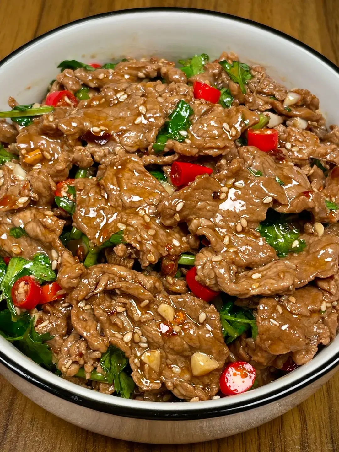 香菜拌牛肉（示意圖來源：小紅書網友）