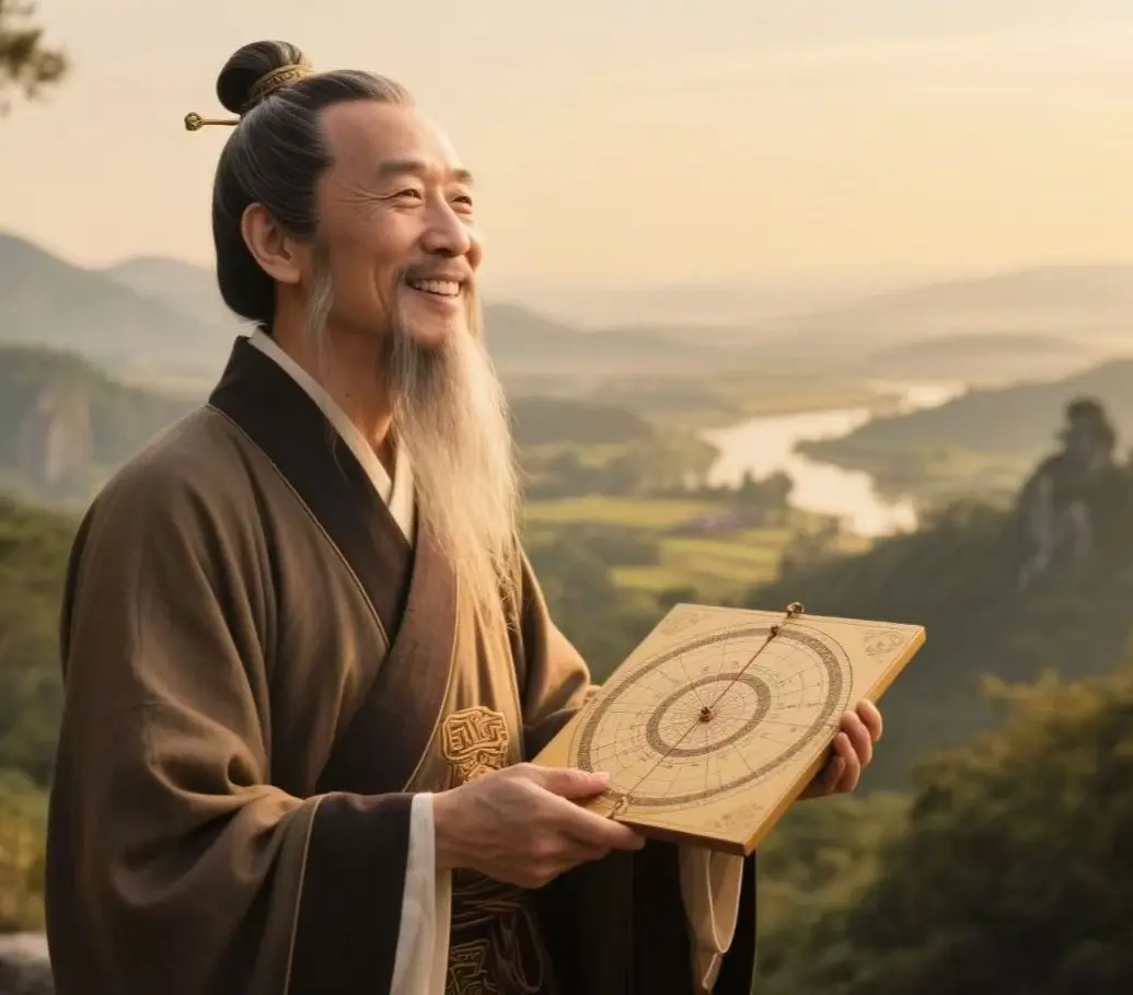 蔣大鴻作為明末清初的風水宗師，其《地理辨正》的核心在於「玄空理氣」。此學說與一般固定方位的風水不同，強調的是「與時並進」，根據時間的轉移，在不同元運，修正「地理方位」的吉凶判斷。(圖：網絡截圖)