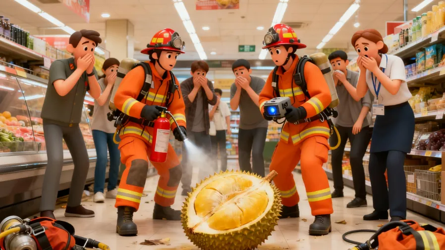 德國民眾誤把榴槤味當煤氣,消防員一天緊急出動 4 次!的封面圖片