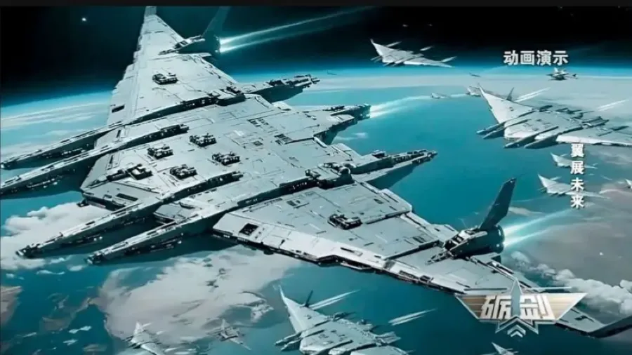 官媒曝「南天門計畫」進度 10萬噸級空天母艦可搭載88架玄女戰機的封面圖片