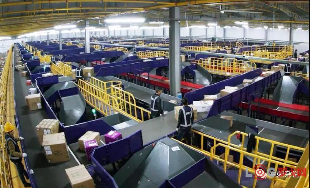 中國的快遞自動分揀機。(資料圖片)