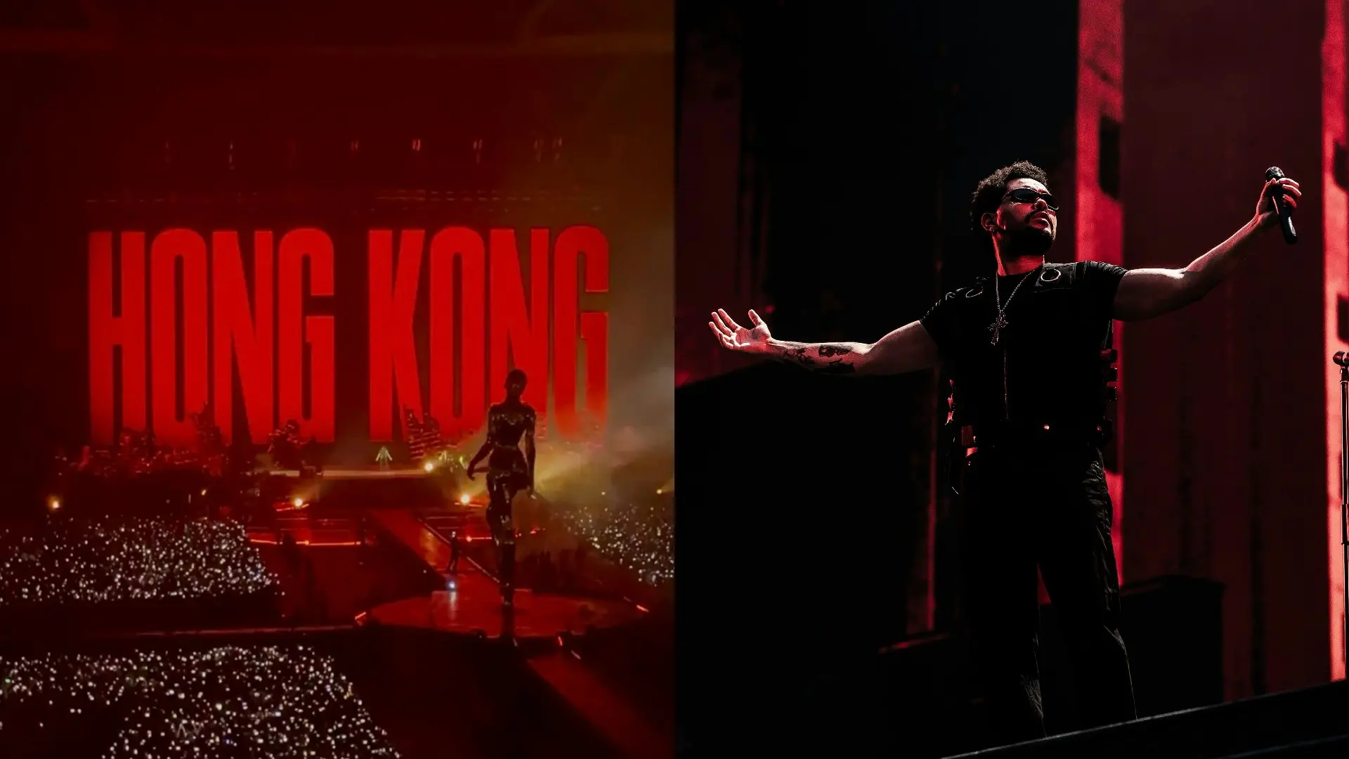 加拿大流行巨星 The Weeknd（本名 Abel Tesfaye）今晚（24 日）登陸啟德體育園主場館，拉開《After Hours Til Dawn Tour》香港站序幕，一連四場演出正式展開。(圖：網絡截圖)