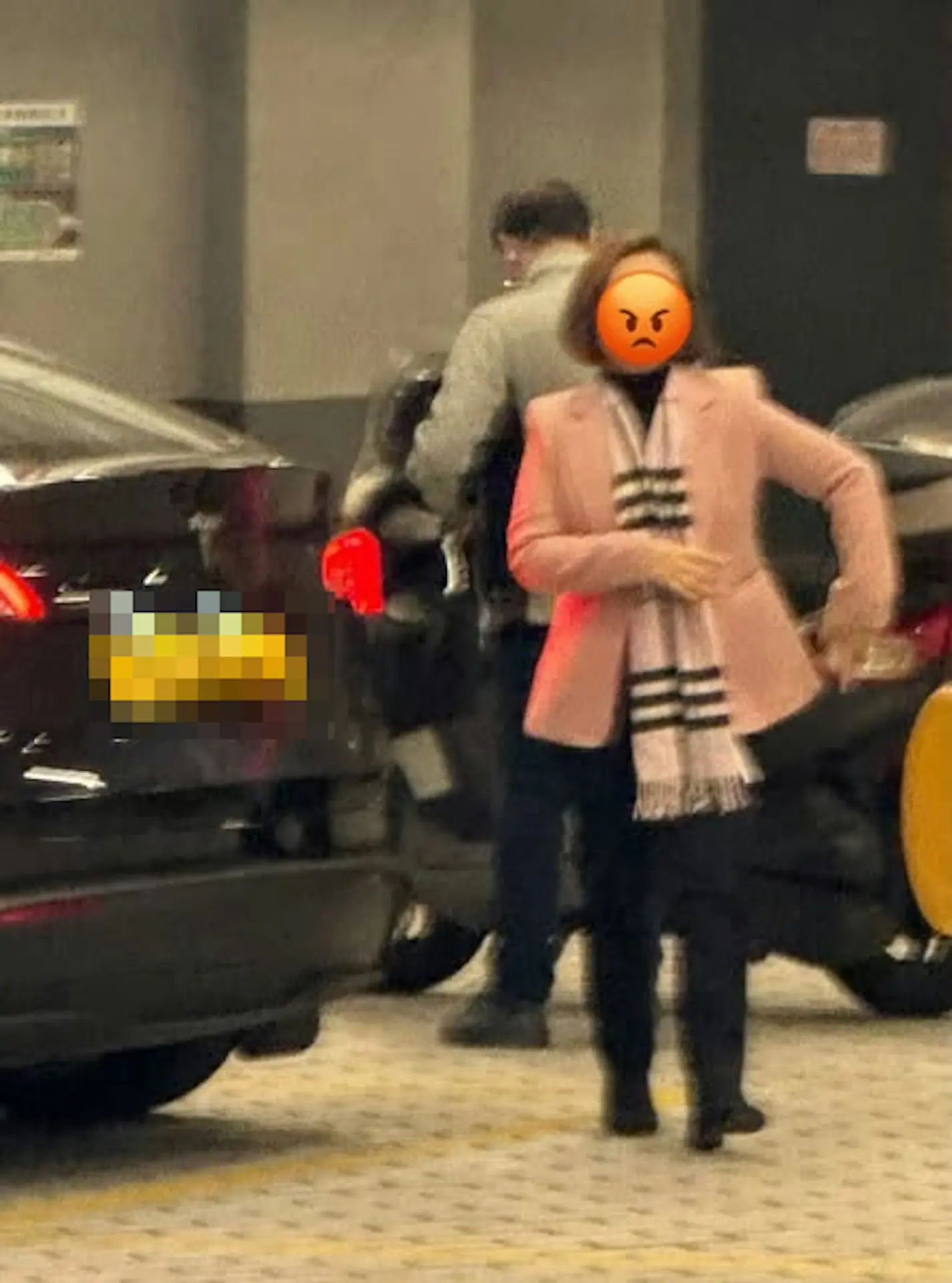 陳家珮接受傳媒訪問時解釋，當日早上約8時，她打算前往光大中心附近的訪客停車場泊車，該停車場僅有一個入口，惟現場有3輛消防車停泊遮擋入口，約8名消防員正在現場籌劃工作。(圖：「車cam L（香港群組）」@FB)