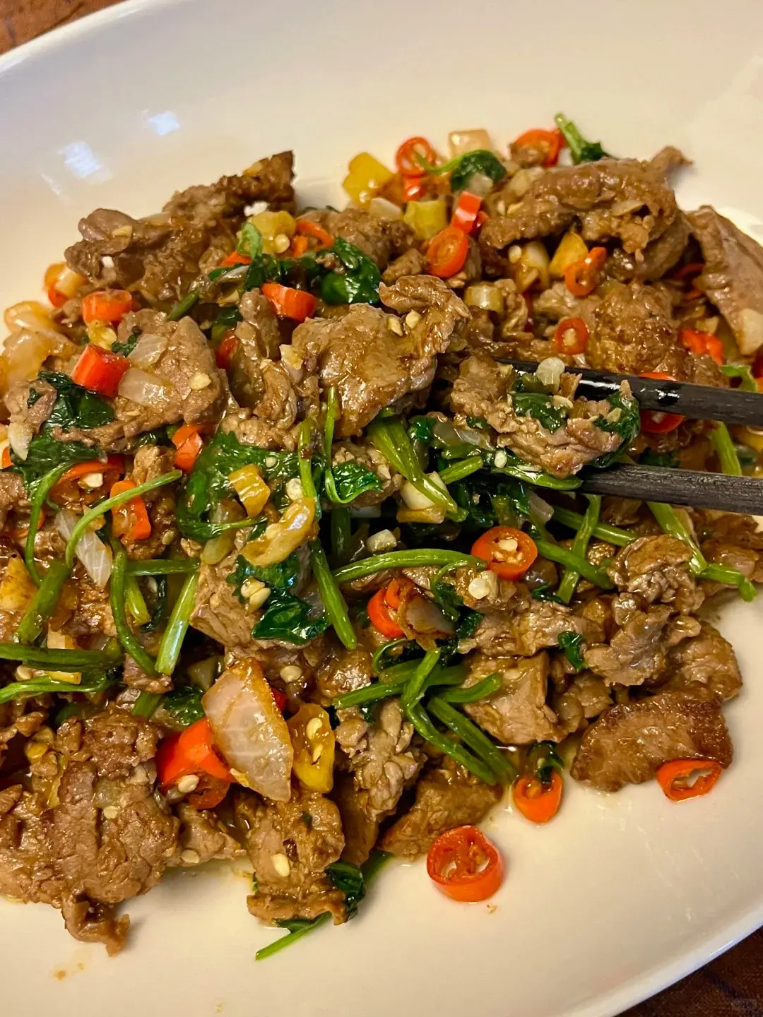 小炒牛肉（示意圖來源：小紅書網友）