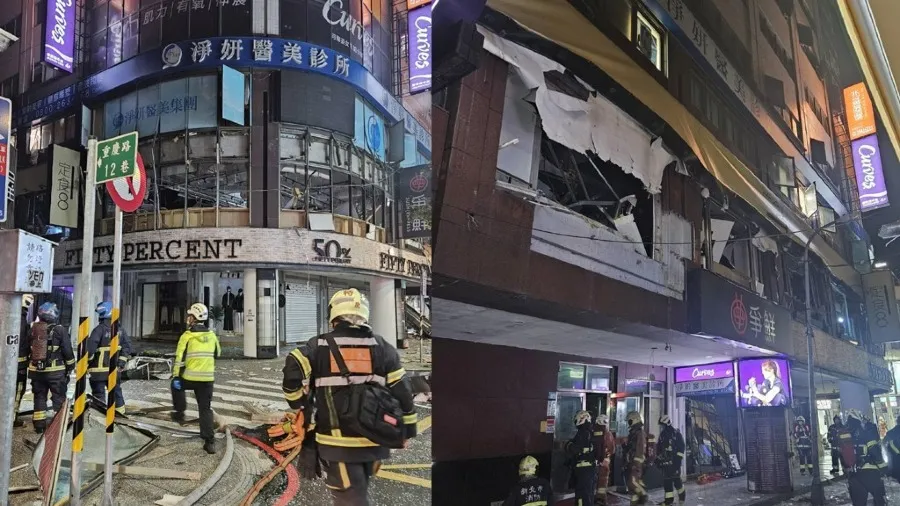 台灣新北板橋府中商圈凌晨氣爆　定食 8 爭鮮 2 樓全炸爛 初判瓦斯外洩致 5 人輕傷的封面圖片