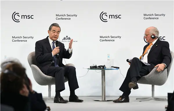 王毅出席第59屆慕尼黑安全會議併發表主旨講話（外交部）