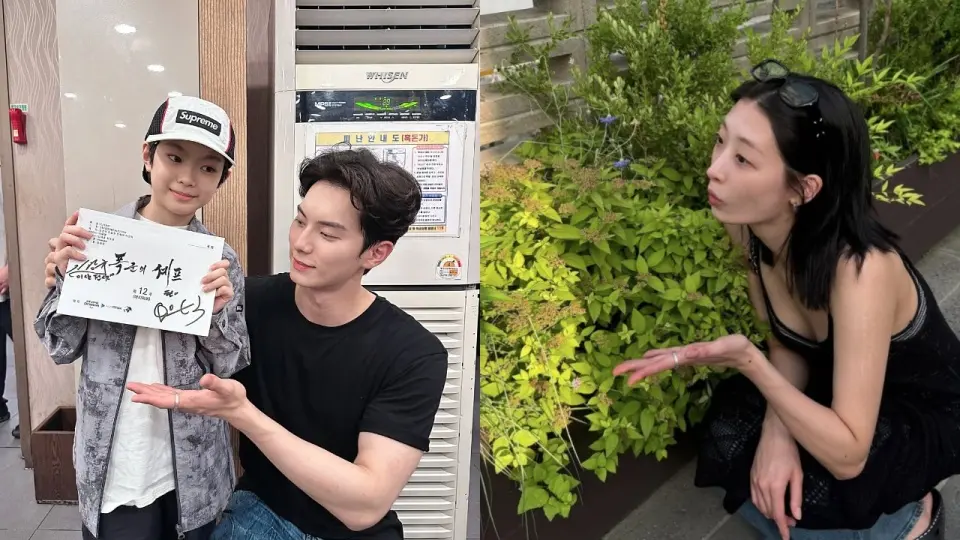 在《暴君的廚師》殺青宴上，粉絲進一步發現，李彩玟食指上的戒指與柳多仁無名指上的飾品款式相同，疑似情侶對戒。(圖片：網絡翻攝)