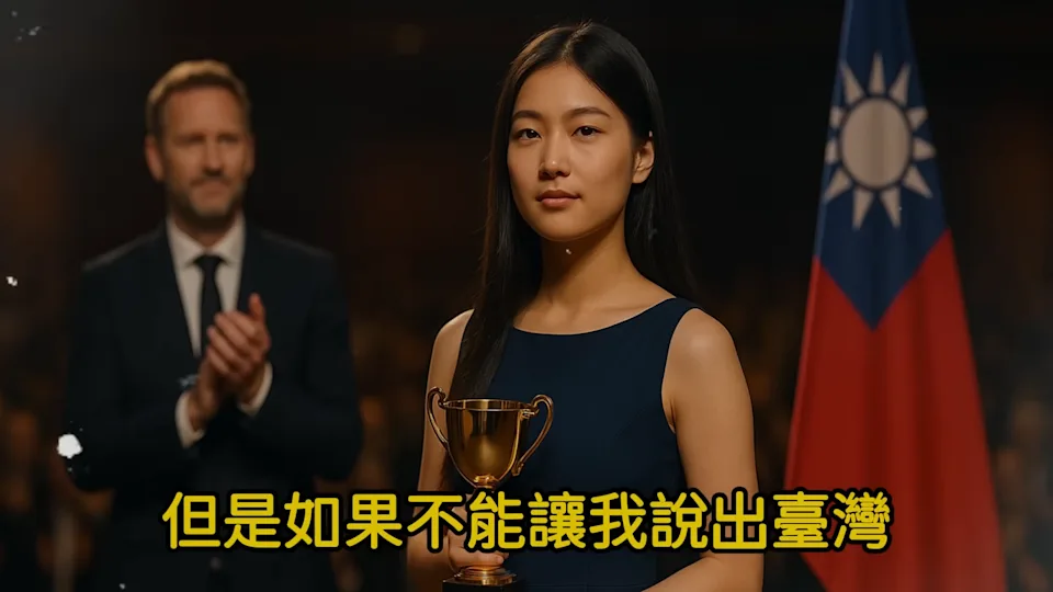 YouTube 瘋傳的虛構 17 歲台灣少女拒認「中國台灣省」AI 生成影片。（來源：異境瞳語@YouTube）