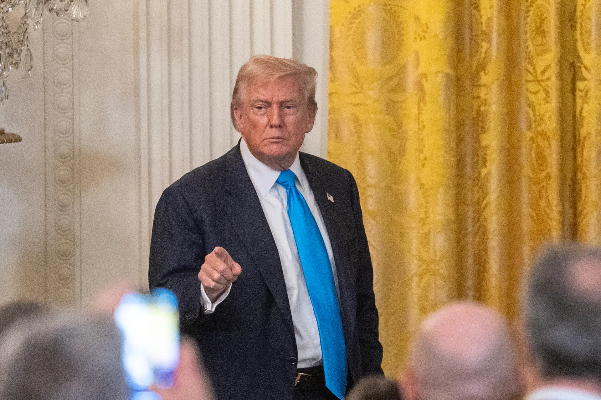 特郎普對台灣實施了平均高達20%的關稅。(新華社)