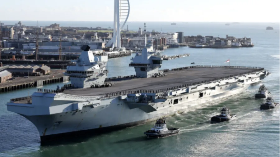 英軍威爾士親王號航母再傳機械故障 停靠挪威緊急維修的封面圖片