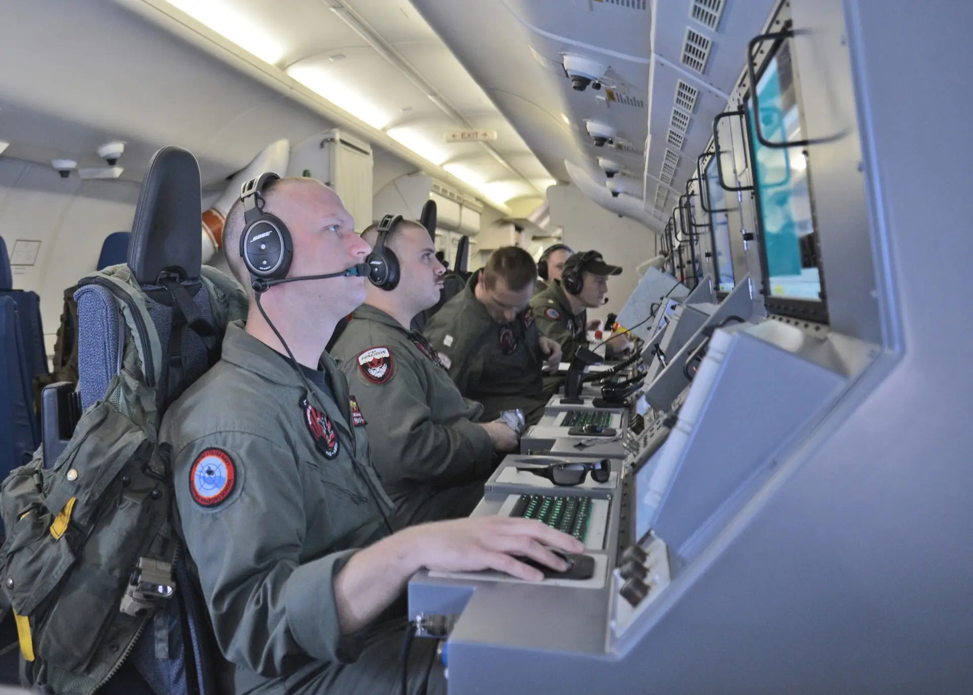 P-8A海上巡邏機機艙內情況 (美國空軍)