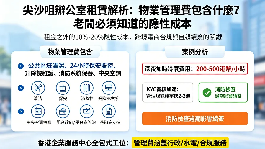 尖沙咀辦公室租賃解析：物業管理費包含什麼？老闆必須知道的隱性成本的封面圖片