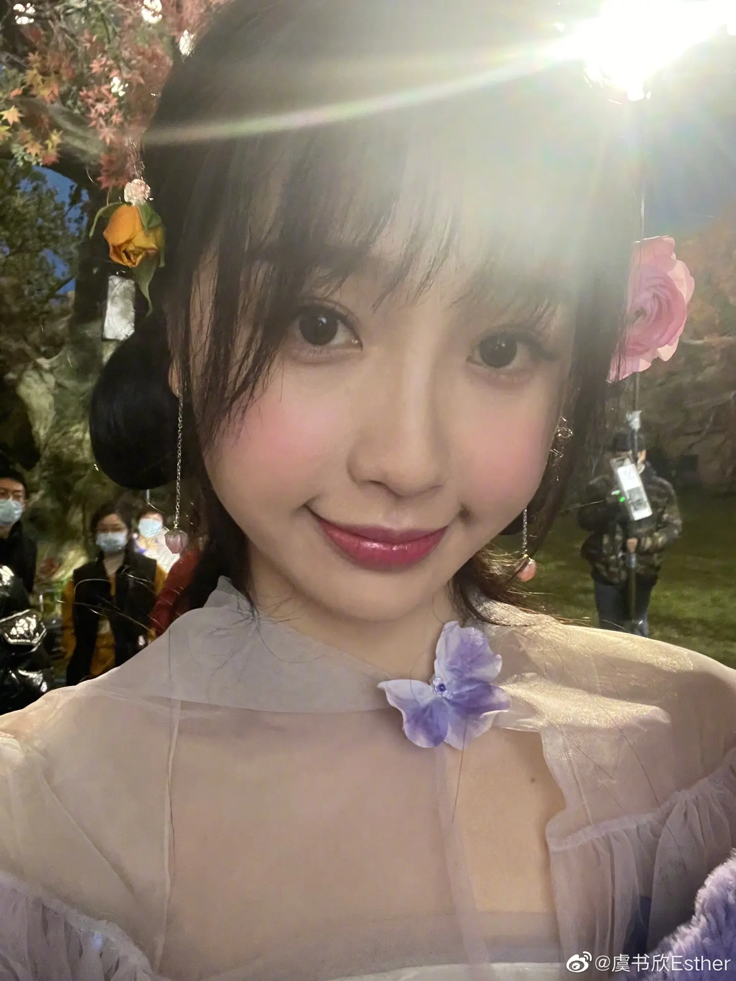 虞書欣社交平台停更已超 36 天，多平台粉絲總量暴跌逾 135 萬。(圖：虞書欣Esther微博)