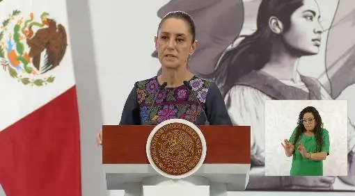 11日，辛鮑姆在發布會上回答記者提問 (視頻截圖)