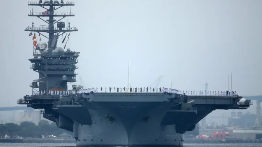 怕墜海「大黃蜂戰機」被人撈走  「華盛頓」接力 「尼米茲」號航母抵南海的封面圖片