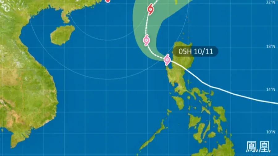 天文台中午 12 時 20 分發一號風球 評估「鳳凰」是否需要改發更高信號的封面圖片