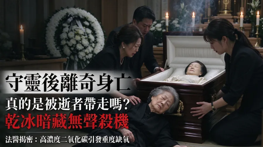 無傷無病卻陳屍棺邊！日本靈堂乾冰釋出無色毒氣，數秒就能奪命的封面圖片