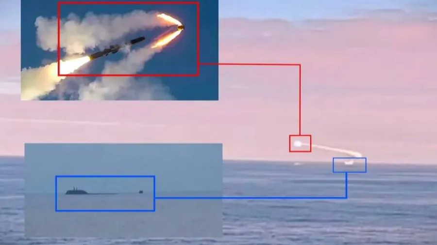 俄亞森 - M 級阿爾漢格爾斯克號核潛艦 巴倫支海水下試射縞瑪瑙飛彈畫面曝光的封面圖片