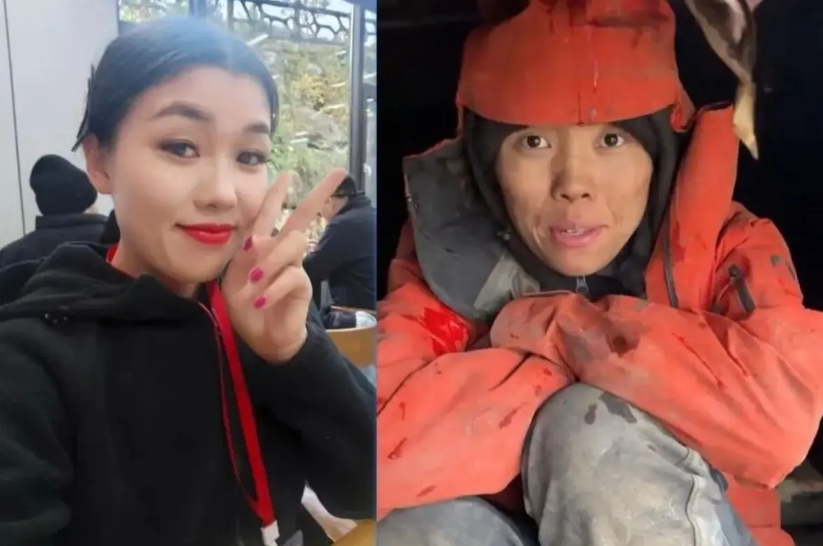 這位帶著粉紅美甲挑戰荒野的女性選手，用 37 天的堅持書寫了屬於自己的故事。她曾說「人生三萬多天，要還給自己」，這份向死而生的意志，讓她成為超越賽事本身的精神符號。(圖：微博截圖)