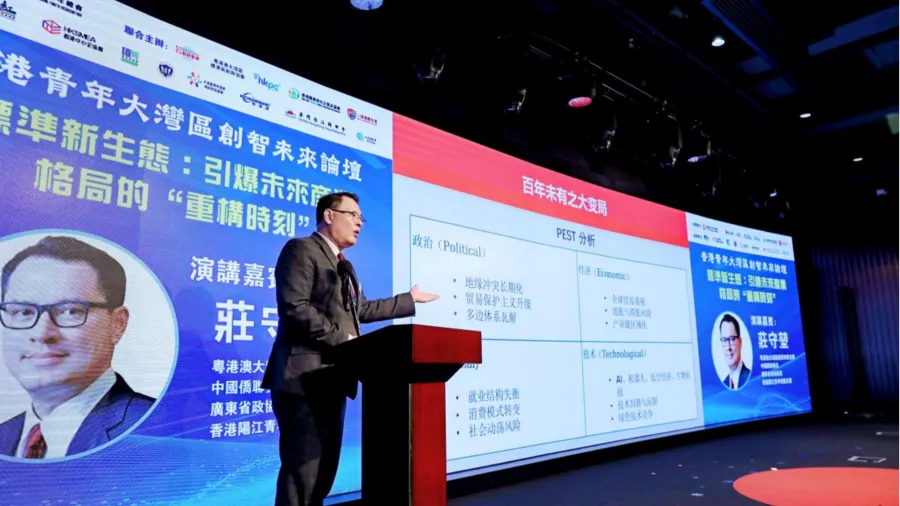 莊守堃:灣區標準建設決定未來產業競爭格局,一國兩制下的青年機遇!的封面圖片
