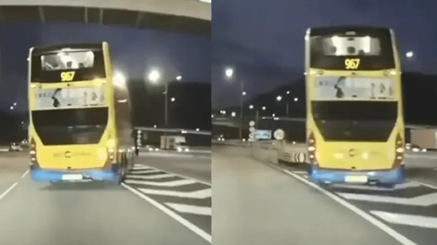汀九橋城巴驚險切線  967線車長行錯路連越兩線險撞石壆「無翻車算好彩」 涉事車長停職調查的封面圖片