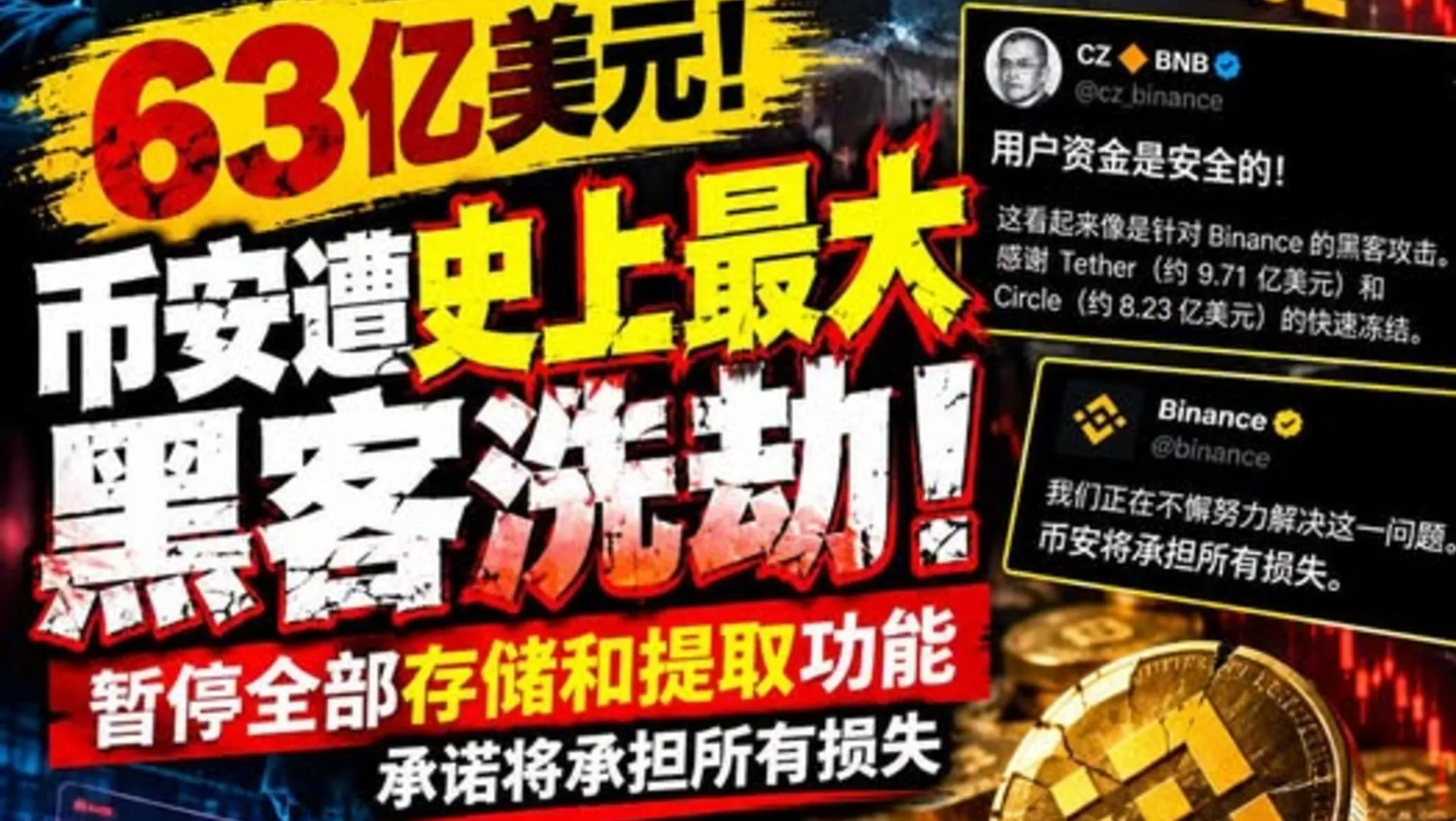 幣安遭史上最大黑客攻擊｜損失 63 億美元約 494 億港元，北韓黑客組織涉案